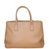 Prada Saffiano Lux Galleria Double Zip Tote Medium Back
