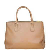 Prada Saffiano Lux Galleria Double Zip Tote Medium Back
