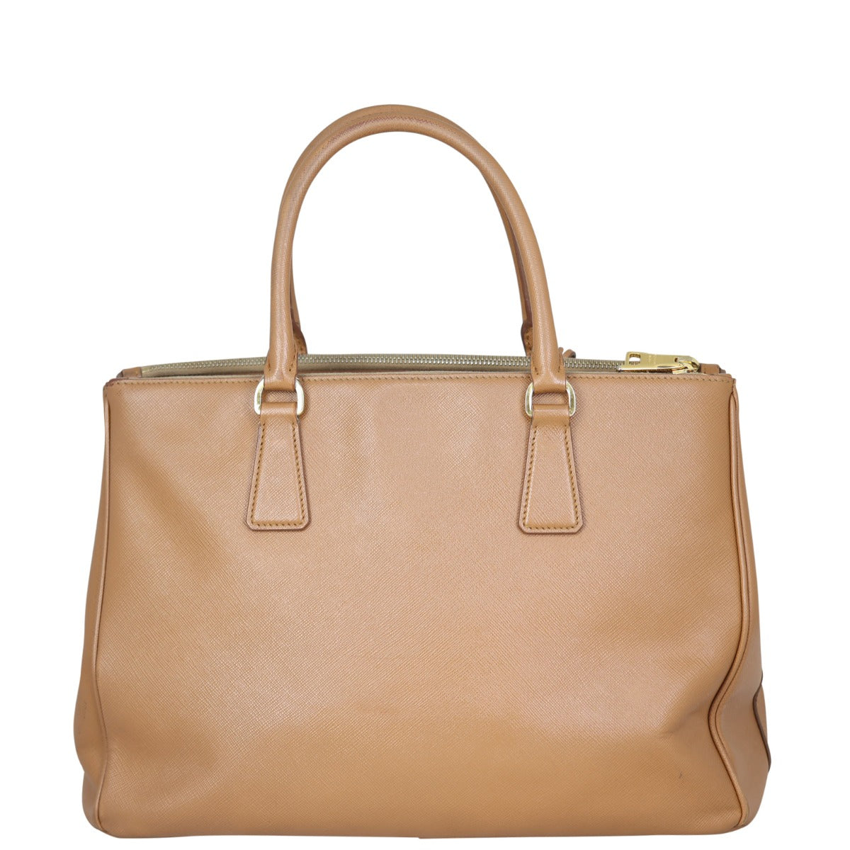 Prada Saffiano Lux Galleria Double Zip Tote Medium Back
