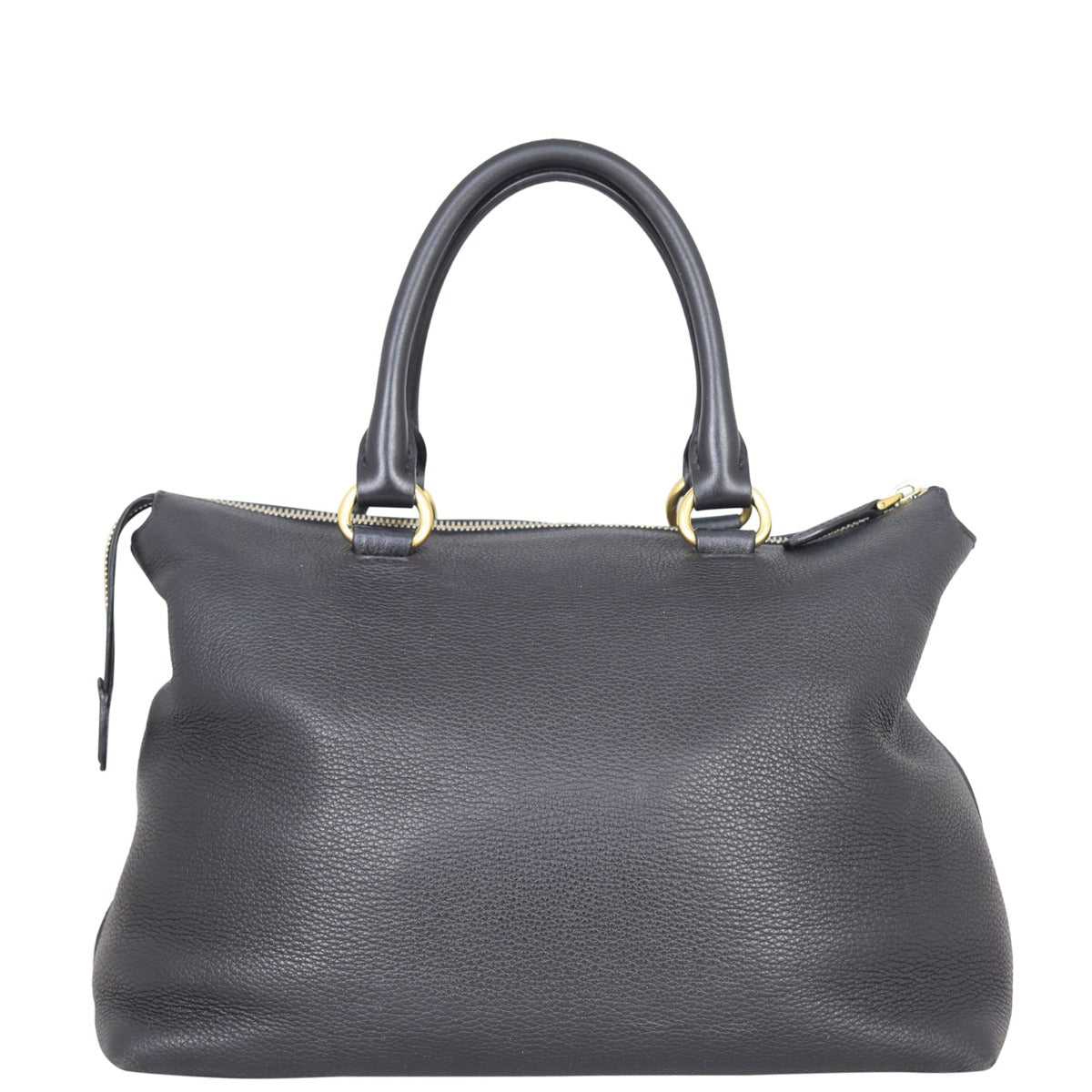 Prada Vitello Daino Zip Tote Back
