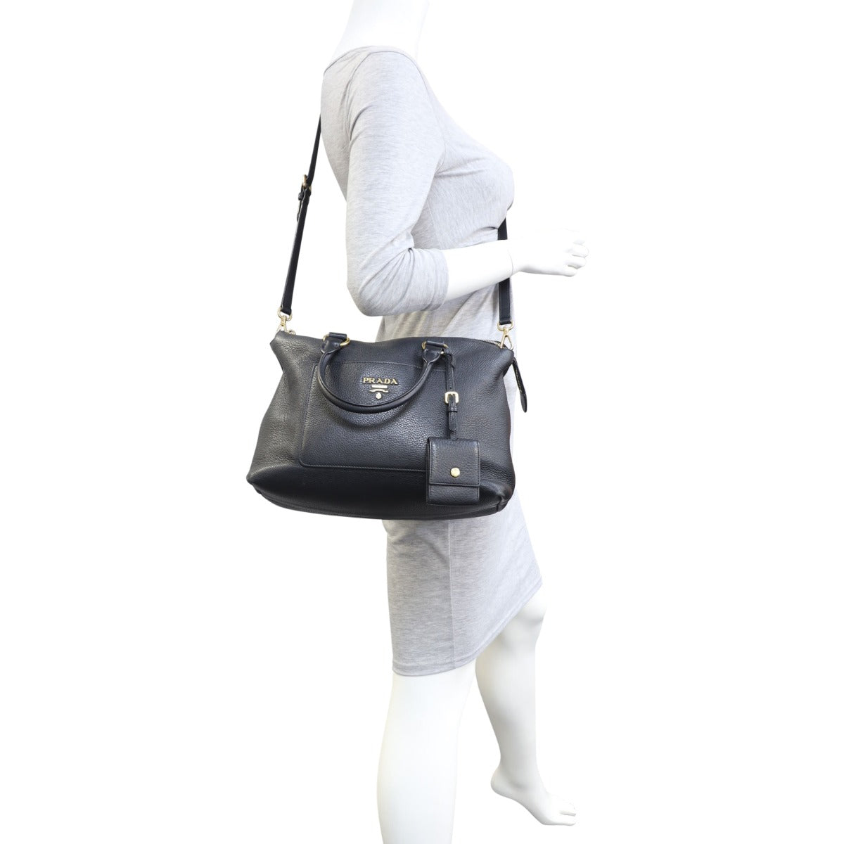 Prada Vitello Daino Zip Tote Mannequin
