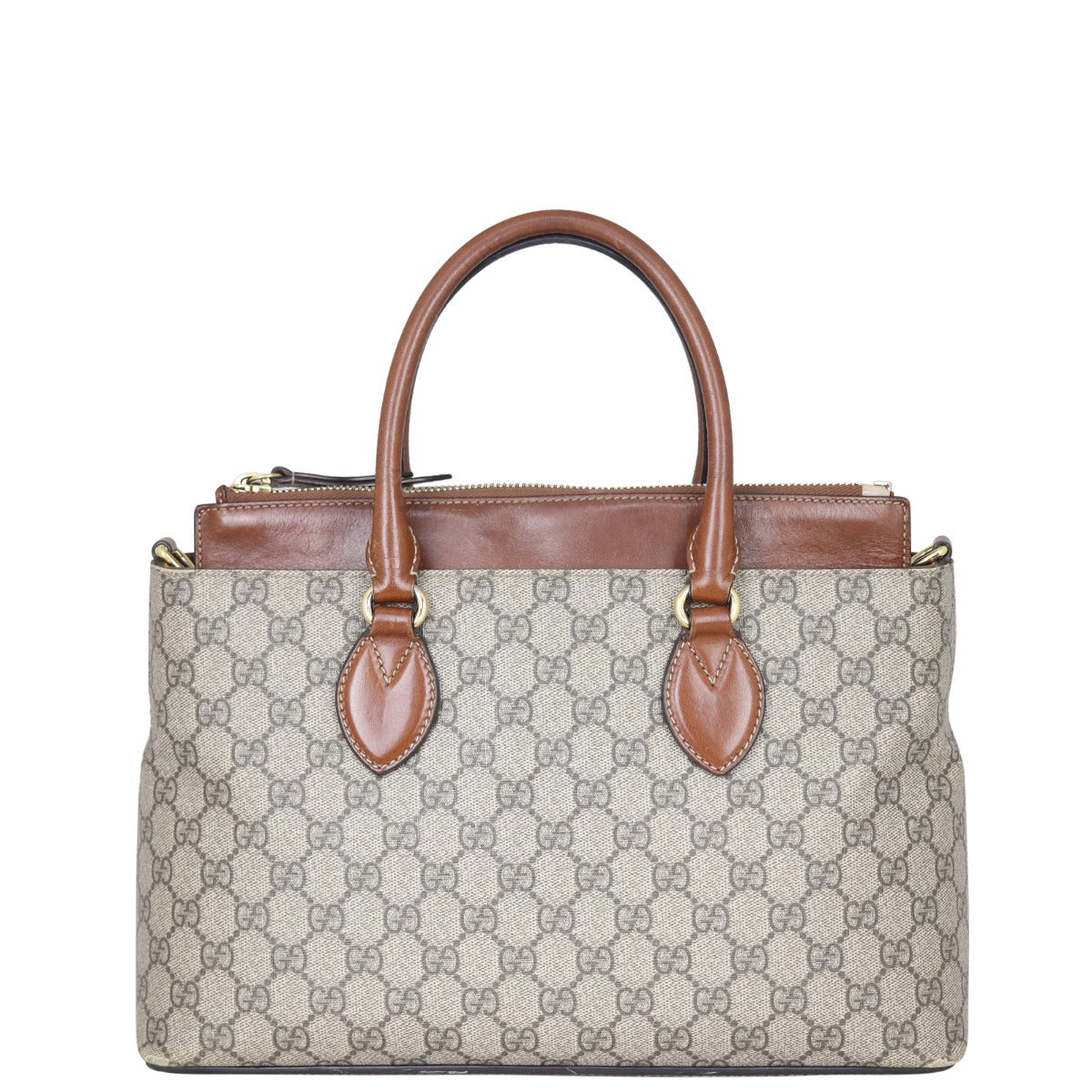 Gucci GG Supreme Small Zip Tote Front
