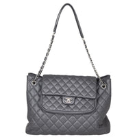 Chanel Paris-Edinburgh Quilted Flap Large Tote Front
