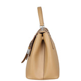 Prada Saffiano Cuir Convertible Top Handle Tote Side
