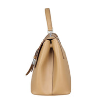 Prada Saffiano Cuir Convertible Top Handle Tote Side
