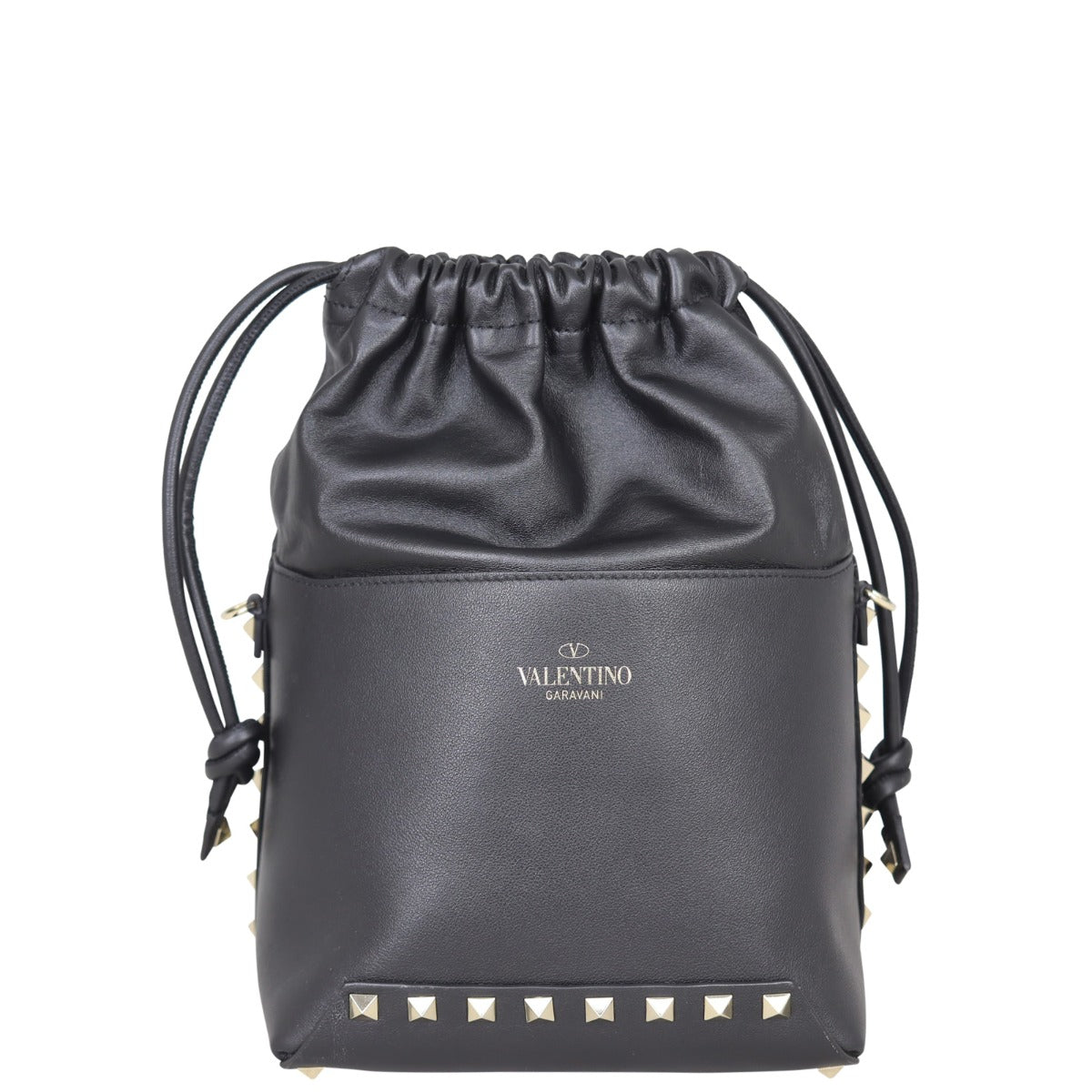 Valentino Rockstud Mini Bucket Bag Front
