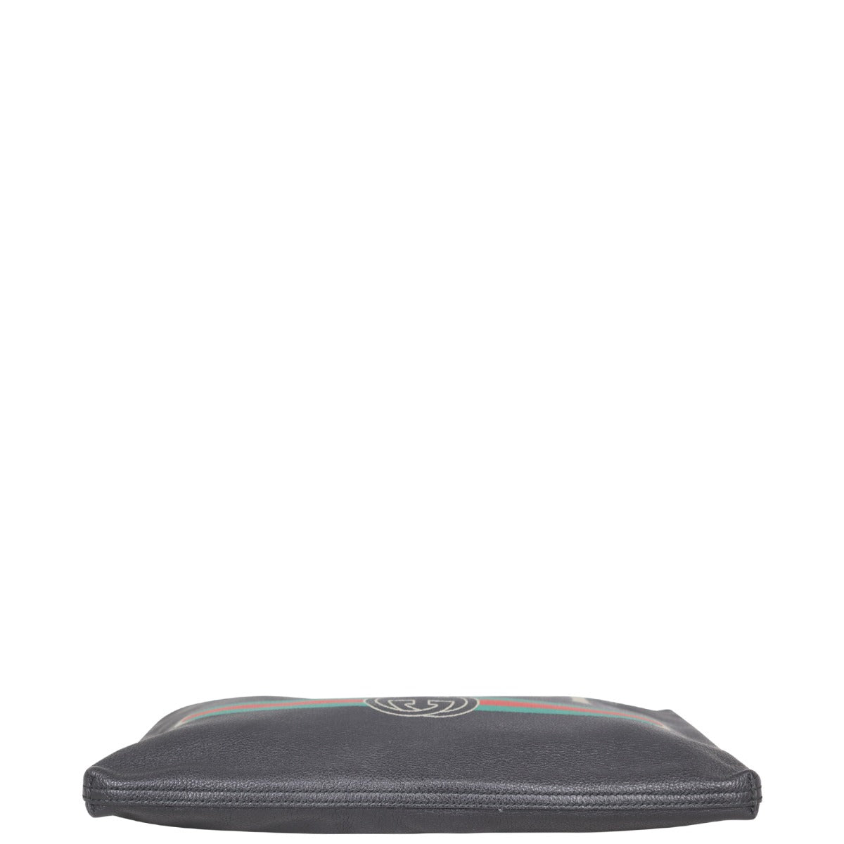 Gucci Logo Print Leather Pouch Base
