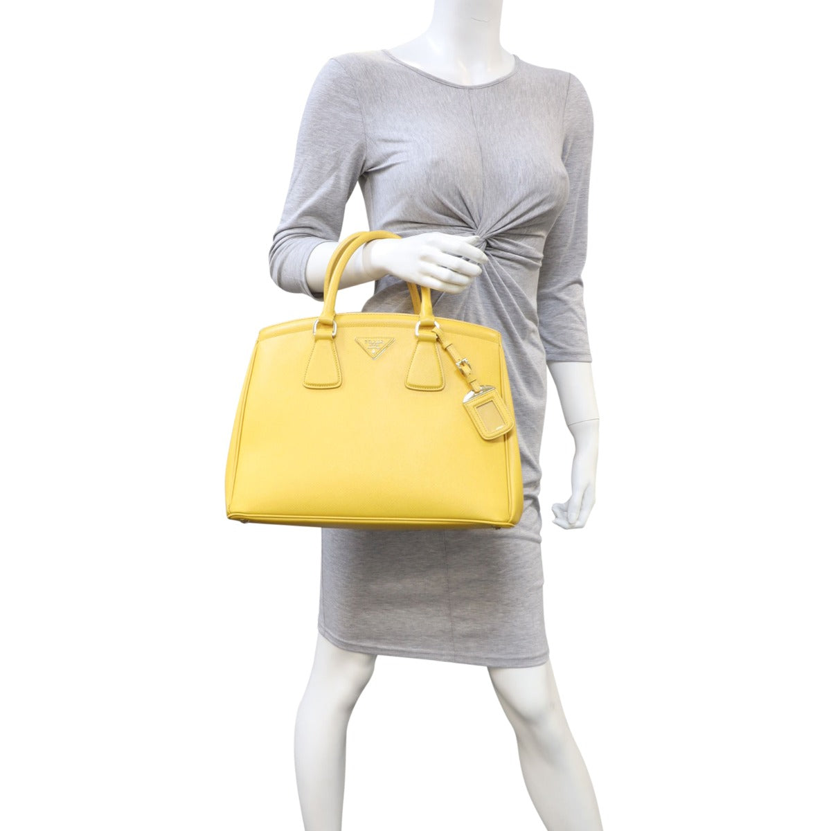 Prada Saffiano Lux Parabole Tote Mannequin
