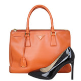Prada Saffiano Lux Galleria Double Zip Tote Medium Shoe
