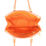 Prada Saffiano Lux Galleria Double Zip Tote Medium Whole interior
