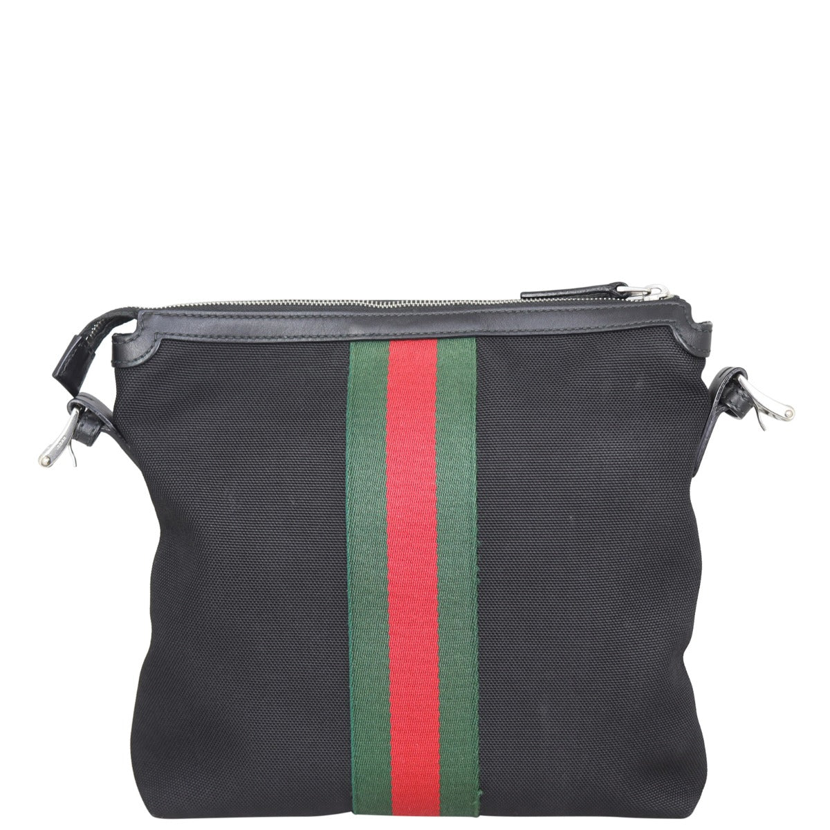 Gucci Web Messenger Bag Techno Canvas Back
