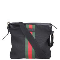 Gucci Web Messenger Bag Techno Canvas Front
