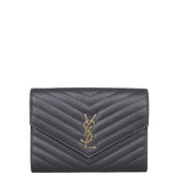 Saint Laurent Monogram Envelope Clutch Front
