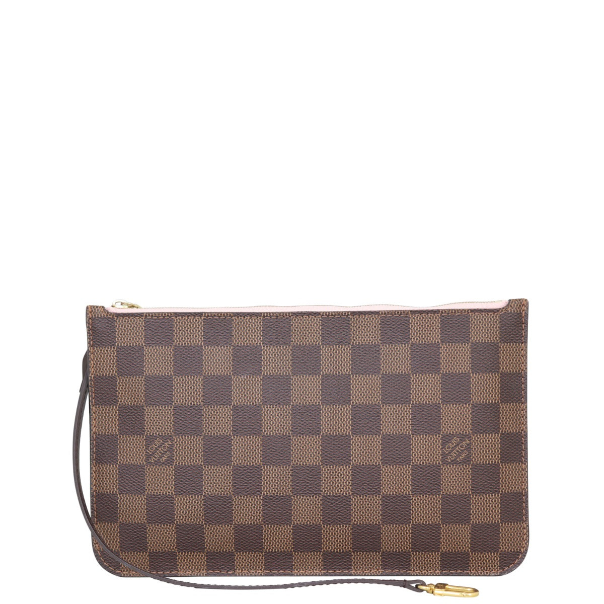 Louis Vuitton Neverfull MM Pochette Damier Ebene Front
