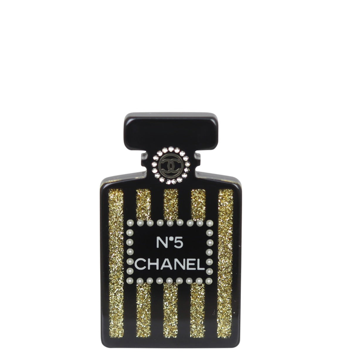 Chanel No.5 Bottle Brooch Front
