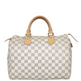 Louis Vuitton Speedy 30 Damier Azur Front
