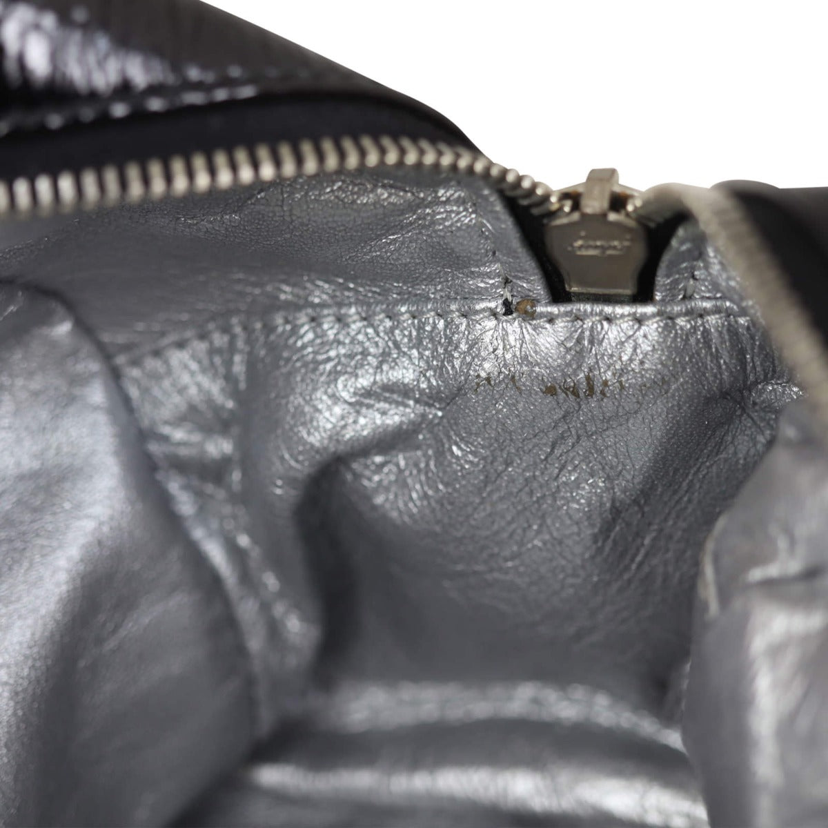 Chanel Luxe Ligne Bowler | Black Aged Patent