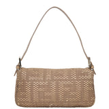 Fendi Woven Leather Baguette Bag Back

