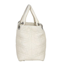 Dior Cannage Top Handle Soft Tote Side
