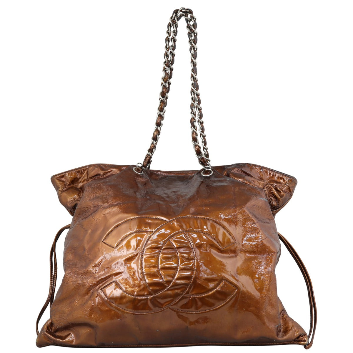 Chanel Patent Bon Bon Tote Front
