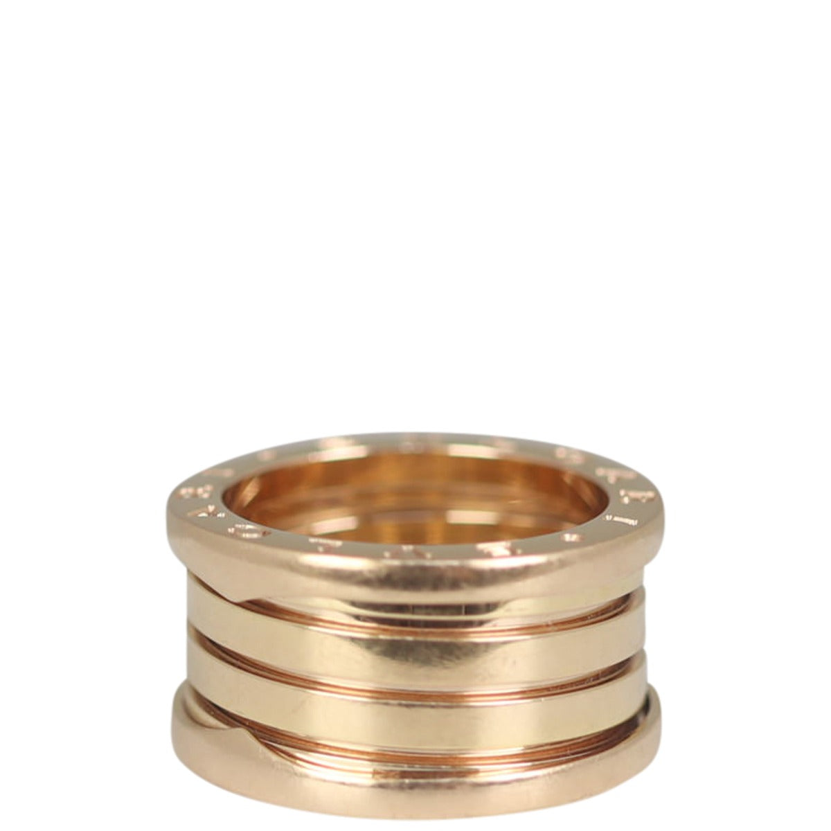 Bvlgari B.Zero1 18k Rose Gold Four Band Ring