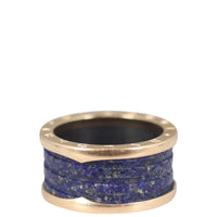 Bvlgari B.Zero1 18k Rose Gold and Marble Four Band Ring Side
