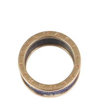 Bvlgari B.Zero1 18k Rose Gold and Marble Four Band Ring Top
