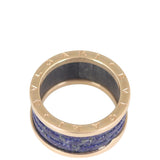 Bvlgari B.Zero1 18k Rose Gold and Lapis Lazuli Four Band Ring