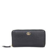 Gucci GG Leather Zip Around Wallet Front
