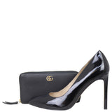 Gucci GG Leather Zip Around Wallet Shoe
