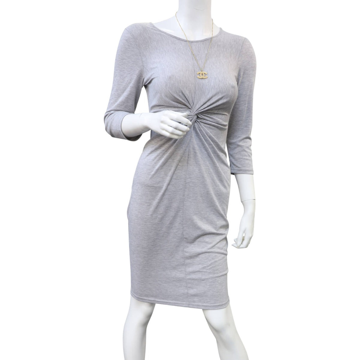 Chanel Gold CC Pendant Necklace Mannequin