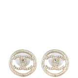 Chanel Twisted CC Earrings Front