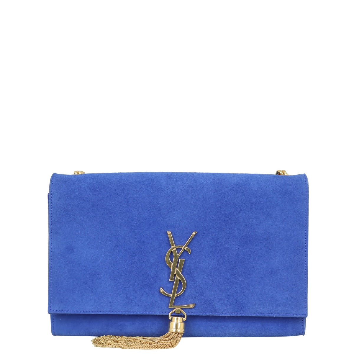 Saint Laurent Kate Tassel Chain Bag Medium Suede Front