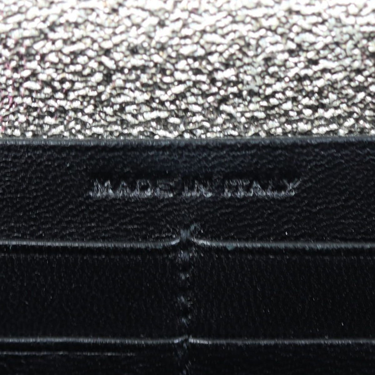 Saint Laurent Kate Metallic Chain Wallet Stamp
