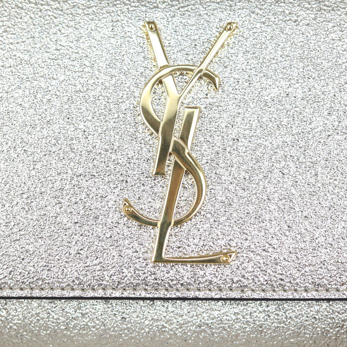 Saint Laurent Kate Metallic Clutch Hardware
