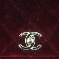 Chanel Pearl Crush Velvet Wallet on Chain Hardware
