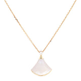 Bvlgari Diva's Dream 18k Rose Gold Diamond Mother of Pearl Pendant Necklace