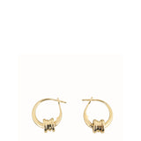 Bvlgari B.Zero1 18k Yellow Gold Hoop Earrings Small