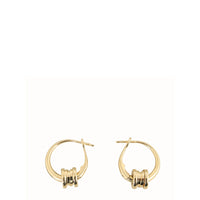 Bvlgari B.Zero1 18k Yellow Gold Hoop Earrings Small