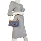 Louis Vuitton x Takashi Murakami Pochette Accessoires Denim Monogram Cerises