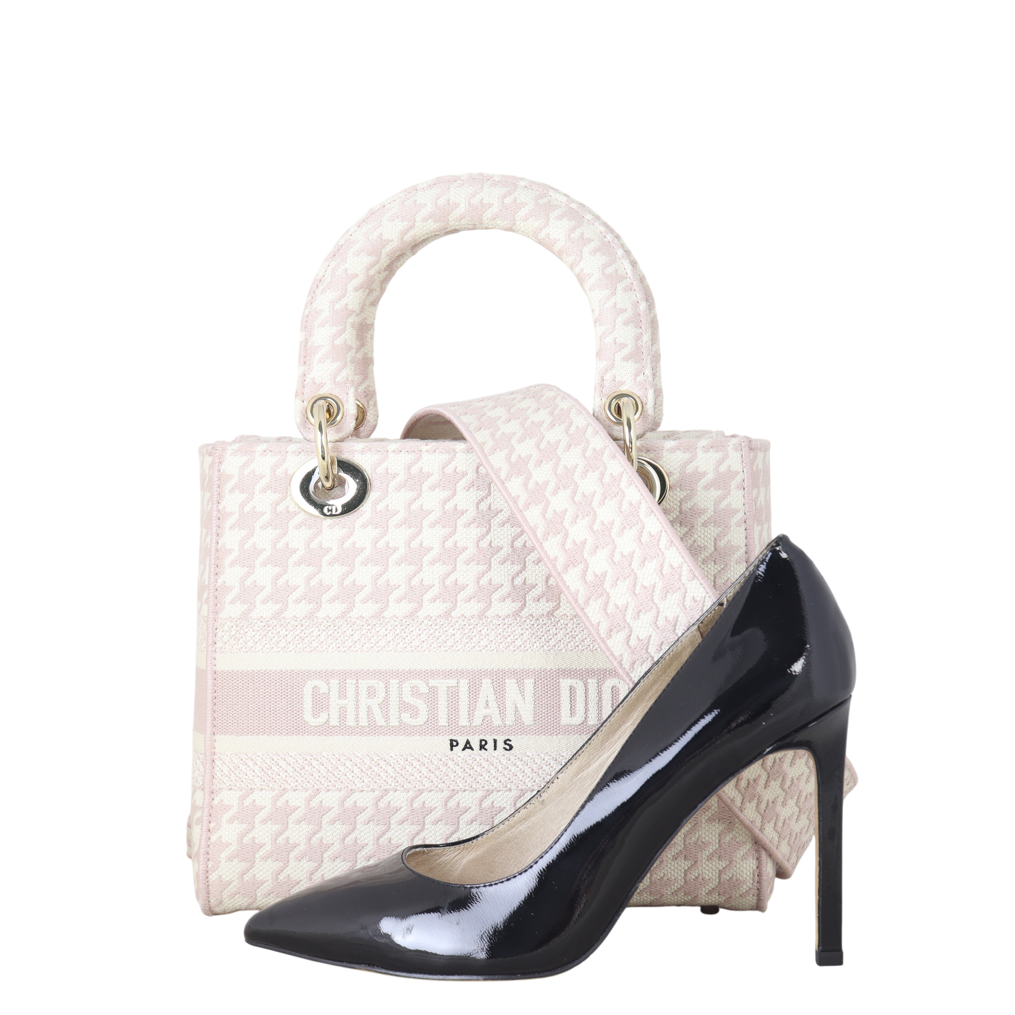 Dior Lady D-Lite Medium Houndstooth