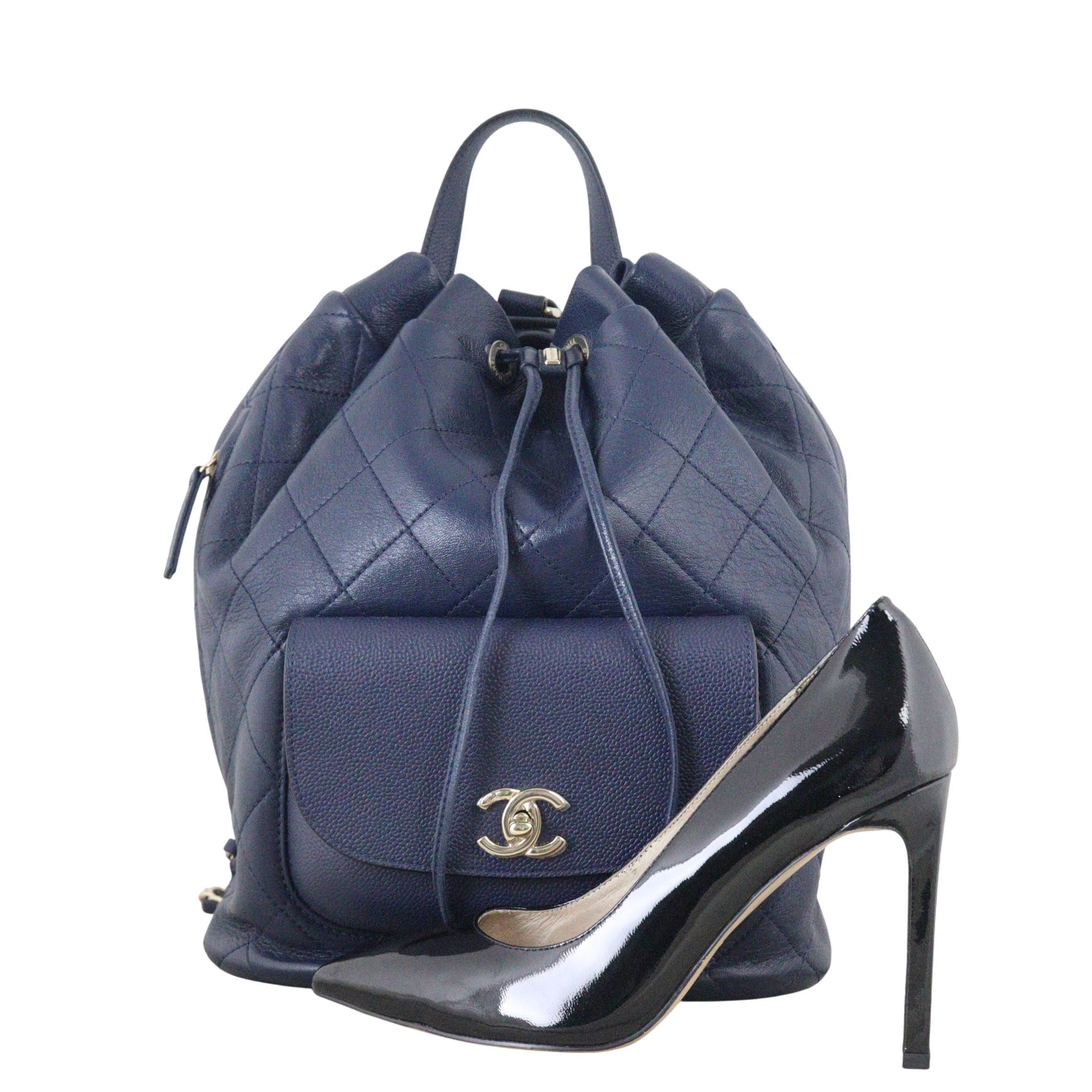 Chanel Daily Round Quilted Backpack