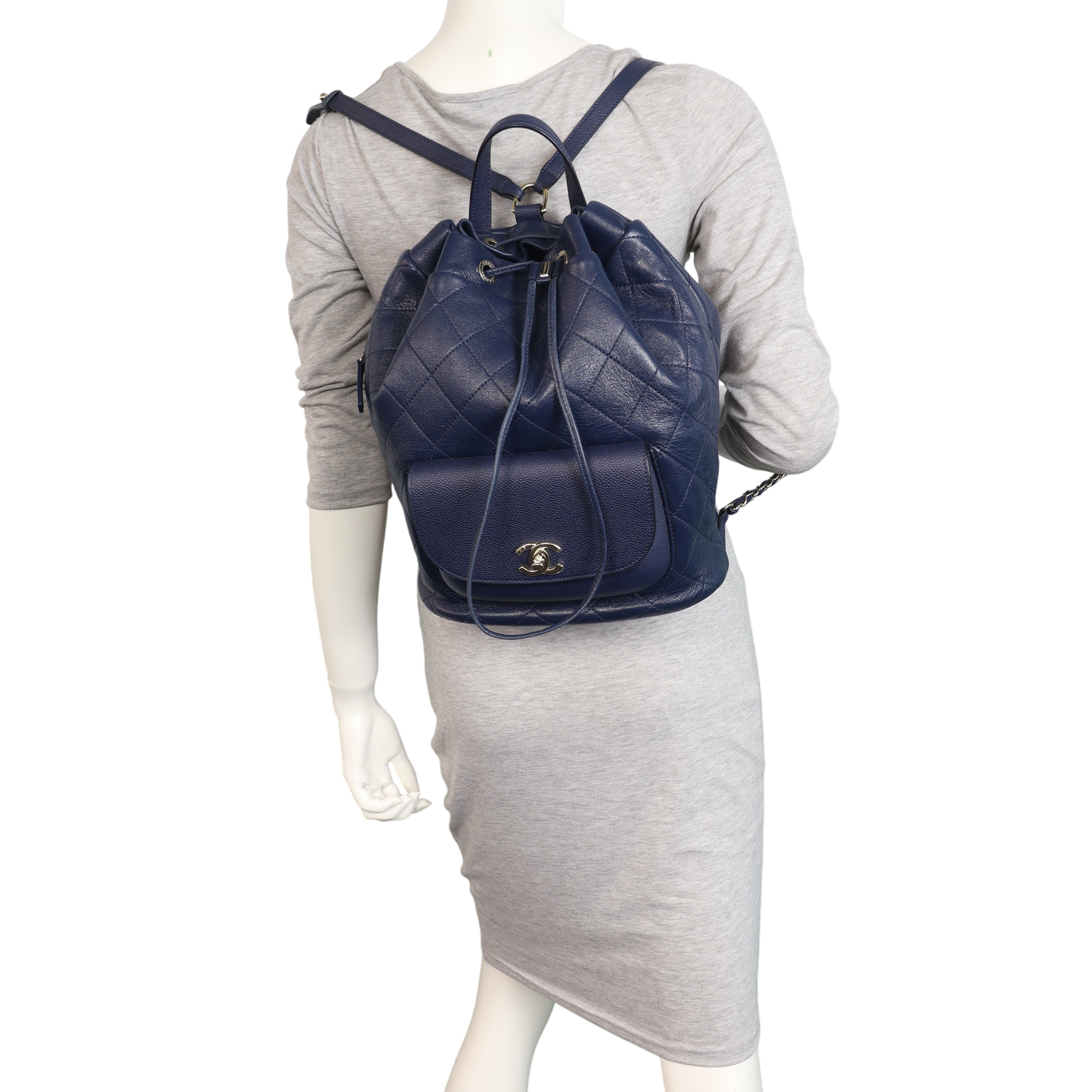 Chanel Daily Round Quilted Backpack