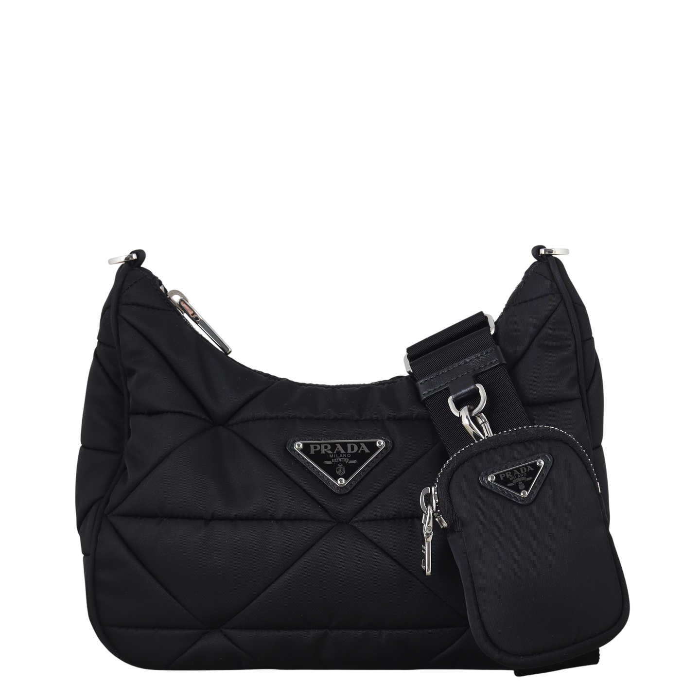 Prada Re-Nylon Patchwork Tessuto Padded Shoulder Bag