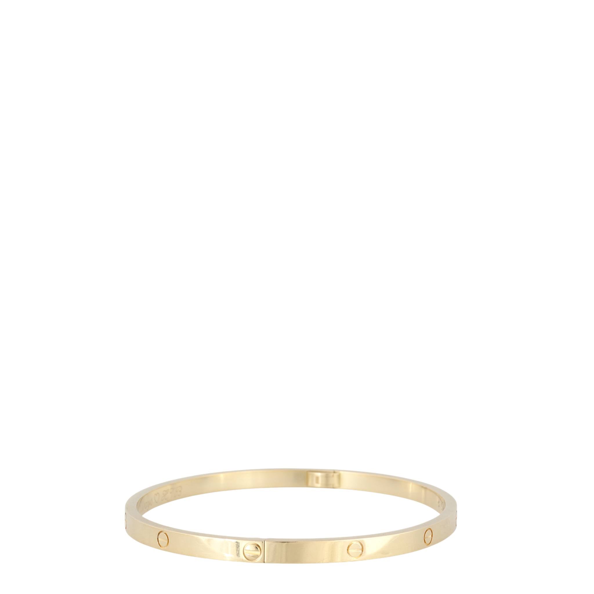 Cartier Small Love Bracelet 18k Yellow Gold