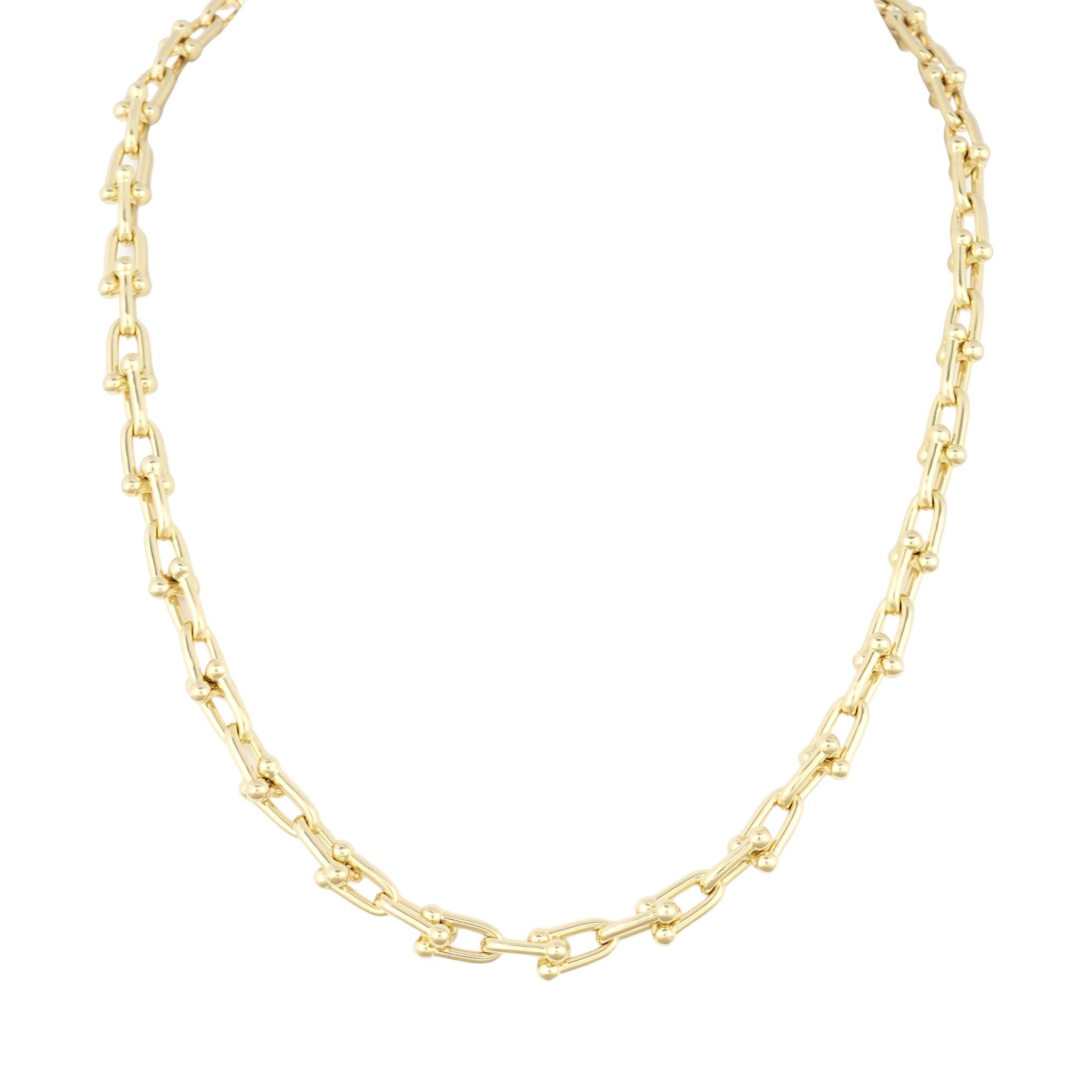 Tiffany & Co HardWear Link 18k Yellow Gold Necklace Small