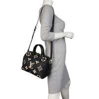 Louis Vuitton Speedy 25 Bandouliere Monogram Empreinte Giant Bicolour
