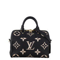 Louis Vuitton Speedy 25 Bandouliere Monogram Empreinte Giant Bicolour