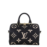 Louis Vuitton Speedy 25 Bandouliere Monogram Empreinte Giant Bicolour