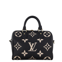 Louis Vuitton Speedy 25 Bandouliere Monogram Empreinte Giant Bicolour